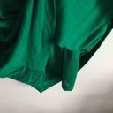 Mango ‎ Jersey Green Cowl Neck Pleated Dress 3/4 Sleeve Womens Size XS Knit Photo 3