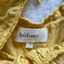 Bohme  Yellow Cropped Peplum Blouse Photo 8