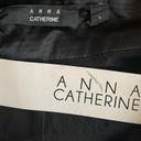 a.n.a NWT  Catherine Sheer Wide Leg Black Pants SIZE L LARGE Photo 1