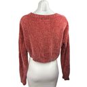 Urban Outfitters  Red Velvet V Neck Button Up Cropped Cardigan Sweater Top Size M Photo 1