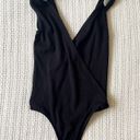 Wilfred Free Wilfred Aritzia Neva Black Bodysuit Size XXS Tie Straps Photo 3