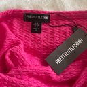 Pretty Little Thing  Hot Pink Textured Bandeau Midaxi Dress  Photo 2