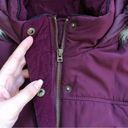 Prince And Fox  • puffer vest faux fur trim hood burgundy maroon quilted Photo 3