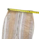 BCBGeneration  Midi Pencil Skirt Sand Combo Ivory Tan Stripes Pockets Size 6, S23 Photo 7