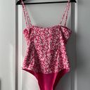 ZARA Pink Floral Bodysuit Photo 4