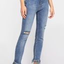 Free People We the Free Great Heights Frayed Hem Skinny Denim Jeans Photo 6