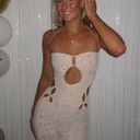 Generation Outcast Clothing White Mesh Jumpsuit With Cutouts Photo 0