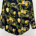 Alberto Makali  Limon Print Blouse Womens Size Small Button Front Viscose Novelty Photo 7