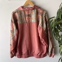 Jennifer Moore Vintage  Activewear Jacket Womens Small Pink Art Deco Sporty Boho Photo 3