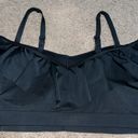 Cacique  Lightly Lined No-Wire Ruffle Off Shoulder Swim Bikini Top Black 26 Photo 7