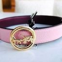 Coach  Horse & Carriage Signature Buckle Belt, Pink, Size Small $128 Photo 1