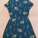 JustFab Teal Floral Sundress Photo 2