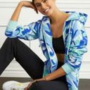 Hill House  Allie Zip-Up Hooded Fleece Jacket in Ocean Kaleidoscope Size Small Photo 0