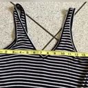 ATM Striped Wrestler Tank Ribbed Knit Mini Dress in Black and White Size Small Photo 10