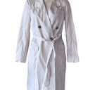 Bagatelle NWT  Collection Trench  Coat White/Cream / Latte Double Breasted M Photo 0