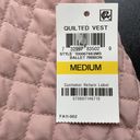 Charter Club M //  NWT Pink Stand Up Collar Zip Up Quilted Vest Photo 10