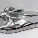 Charles by Charles David  Silver Sandals Studded Slip On Slides 6.5M Photo 3