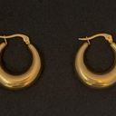 18K Gold Plated Chunky Hoop Earrings for Women Photo 0