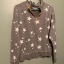 Grayson Threads  Gray Star Zip Collar Sweatshirt Size Large Photo 1