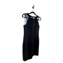 White House | Black Market WHBM Iconic Mesh Inset Sheath Dress in Black Size 4 Photo 6