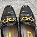 Salvatore Ferragamo Vintage  Black Patent Leather Loafers Sz 7 Photo 2