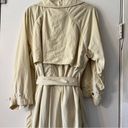 Aritzia  WILFRED Requiem Trench Coat S Cream Long Line Jacket Oversized Tie Photo 7