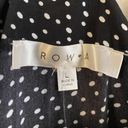 ROW A NEW  Black and White Polka-Dot Dress Side Tie Size L Photo 4