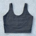 Chaser Gray  Strappy Scoop Neck Sports Bra Photo 2