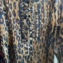 Women’s Y2K animal print sheer top Brown Photo 2