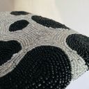 Vintage 90s y2k Small Beaded Black Velvet Purse Photo 7