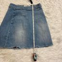 Reformation Jeans Evie Denim Mini Skirt Photo 3