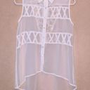 Rue 21  Sleeveless Sheer Button Down Top Photo 0