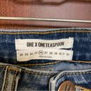 One Teaspoon  Freebirds II Low Waist Skinny Light Wash Step Hem Jeans Size 26 Photo 7