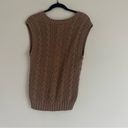 American Eagle  brown cable knit sweater vest Photo 2