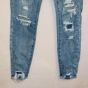 American Eagle Light Wash Distressed Next Level Stretch Curvy Hi Rise Jegging Photo 2