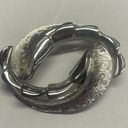 Monet Signed  Costume Jewelry Brooch Pin Silver Tone Swirl Photo 0