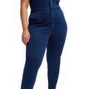 Good American  Fit For Success Jumpsuit Denim Indigo 377 Size 6 Boilersuit Photo 4