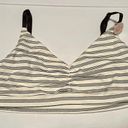 Forever 21 COPY - Size xl extra large black and white striped soft bralette bra Photo 0