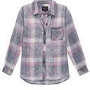 Rails  Hunter Button Down Up Plaid Shirt Storm Pink size S Photo 2