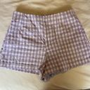 ZARA Plaid High Waisted Shorts Photo 1