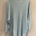 Free People  Boho Oversized Early Night Waffle Knit Lounge Beach Mini Dress Tunic Photo 8