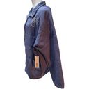 Amuse Society NWT  Blue Metal Snap Up Front Long Sleeve Quilted Jacket Size S/M Photo 1