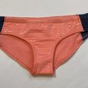 Nike  Tonal Stripe Hipster Bikini Bottoms Coral M Photo 3