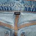 American Eagle  Womens Stretch Distressed Jeans Cutoff Denim Light Wash Blue 2 Photo 5