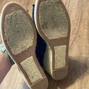 Ralph Lauren  Espadrilles Wedges black size 9 linen Photo 4