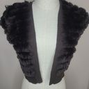 BCBGMAXAZRIA BCBG Dark Brown Rabbit‎ Fur Bolero Scrug Jacket Size M Photo 1