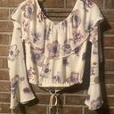 J.O.A. Floral crop top by size xsmall Photo 1