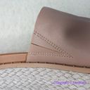 FitFlop New!  Eloise Espadrille Leather Wedge Slide Sandal in beige, size 9 Photo 8