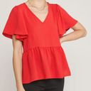 Ruffle Sleeve T-shirt Photo 0