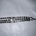 The Row Vintage Prong Set Triple Rhinestone Bracelet Photo 4